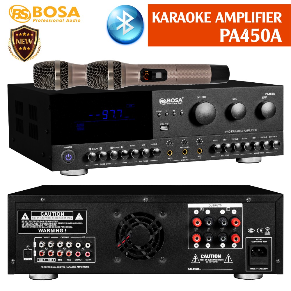 Ampli Karaoke Bosa PA450A